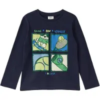 s.Oliver Camisola navy / azure / verde / verde claro