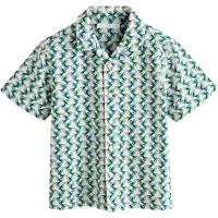 Next Camisa verde escuro / lavanda / vermelho / branco