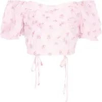Mymo Blusa 'Young Fashion' azul claro / cor-de-rosa / rosa claro