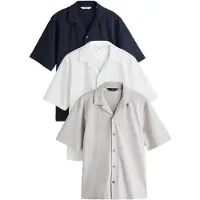 Next Camisa cinzento / preto / branco