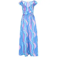 IZIA Vestido de verão 'Festival' azul / azul claro / cor-de-rosa