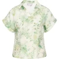 Usha Blusa bege / verde / verde claro