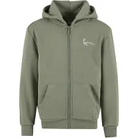 Karl kani Casaco em moletão 'Essential' oliveira / branco