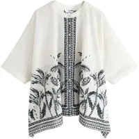 Next Vestido de praia preto / branco
