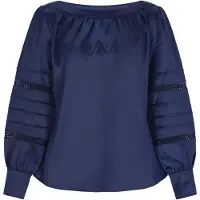 Usha Blusa 'Elegant' azul escuro