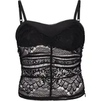 Faina Top 'Festive' preto