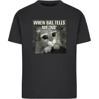 Merchcode Camisa 'Shrek When Bae tells me no' preto