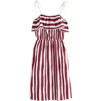 Next Vestido de verão bordeaux / branco