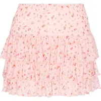 Mymo Saia 'Young Fashion' oliveira / rosa pastel / vermelho sangue