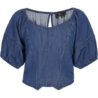 Faina Blusa azul ganga
