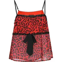 Faina Top 'Festive' vermelho / preto