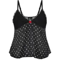 Mymo Top 'Party' preto / branco