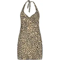Faina Vestido 'Festive' bege / preto