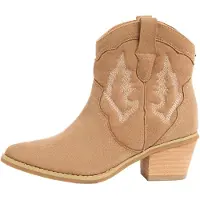Lipsy Botas de cowboy 'Western' areia