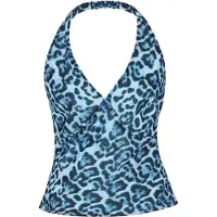Faina Top 'Festive' azul fumado / azure / azul escuro