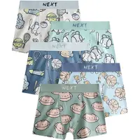 Next Cueca azul claro / verde / menta / branco lã