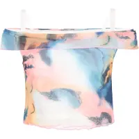 Mymo Top 'Young Fashion' azul claro / laranja / cor-de-rosa
