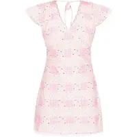 MyMo Pop Vestido 'Young Fashion' rosé / pó / preto / branco