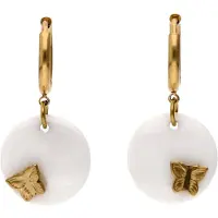 IZIA Brincos ouro / branco