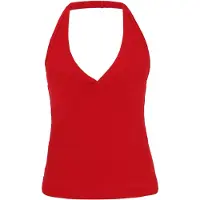 Faina Top 'Festive' vermelho vivo