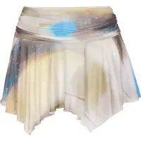 Mymo Saia 'Fashion' azul / amarelo claro / lamacento / branco
