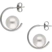 Usha WHITE LABEL Brincos prata / branco pérola