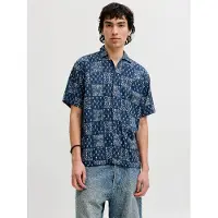 Jack & Jones Camisa De Manga Curta Bluelyon Print Dobby