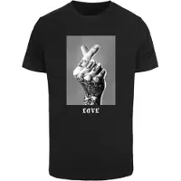 Mister tee Camisa cinzento / preto / branco