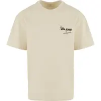 Mister tee Camisa 'All Time Favorite' areia / preto / offwhite