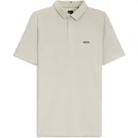 BOSS para homem. 50564774 Polo Paddytech bege claro (3XL), Casual, Esportivo, Poliéster, Manga curta