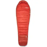 Rab - Sacos-cama trekking - Alpine -6C / 20F Dark Horizon/Tuscan Red para Unissexo - Tamanho Esquerda - Vermelho