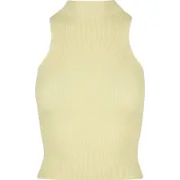 Urban Classics Top de malha amarelo claro