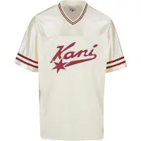 Karl kani Camisa 'Varsity' estuque / roxo