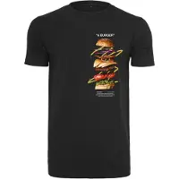 Mister tee Camisa 'A Burger' mistura de cores / preto