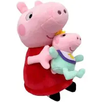 Bandai Ursinho De Pelúcia Peppa Pig With Baby