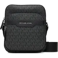 Michael Kors para homem. 33T5LHDM0B Bolsa de ombro Hudson Mini preta (OSFA), Preto, Casual, PVC