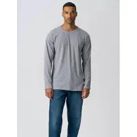 TeeShoppen Camisa ' Basic Long ' cinzento