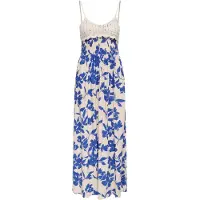 JDY Vestido de verão 'JDYSEZEN' bege / azul / branco