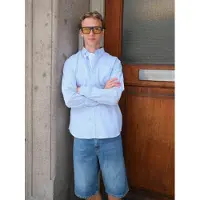 TeeShoppen Calças ' Denim shorts ' azulado