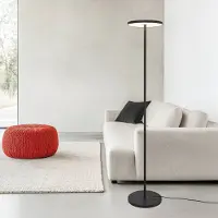 VIOKEF Candeeiro de pé LED Demy, preto, altura 170 cm, metal