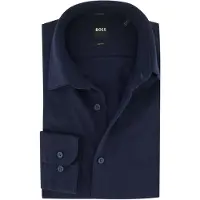 BOSS Camisa clássica 'Hank' marinho