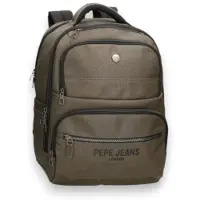 Pepe Jeans para homem. PM1200014 Mochila Berwick verde (OSFA), Casual, Poliéster