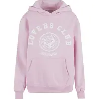 Miss Tee Sweatshirt 'Lovers Club' cor-de-rosa / branco