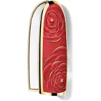 Guerlain Rouge G Blooming Denim La Cover Gioiello Con Doppio Specchio - Edizione Limitata Il Rossetto Ultra-care Personalizzabile Red rose