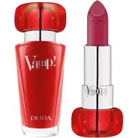 PUPA Milano Batom Vamp Extreme Color com Tratamento Volumizante 201- Preto Cherry (3,5G)