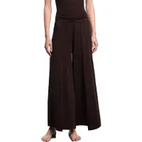 Emporio Armani para mulher. EW000614_AF20239 Calças compridas castanhas (XS), Marrom, Casual, Poliamida