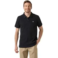 Helly Hansen para homem. 54543 Polo Hudson preto (S), Casual, Algodão, Manga curta