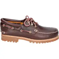 Timberland para homem. TB0300032141 Nautical Authentics 3 Eye Classic Lug brown (42), Couro, Marrom, Plano, Cordão, Casual