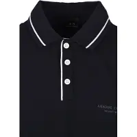 Armani Exchange para homem. XM001557AF10363UB101 Pólo elástico azul-marinho (S), Casual, Algodão, Manga curta
