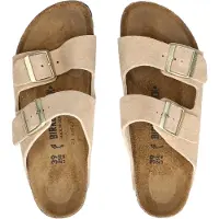 Birkenstock para mulher. 1029260 Sandálias de Couro Arizona Leve (Ajuste Estreito) bege (41), Plano, Nenhum, Casual
